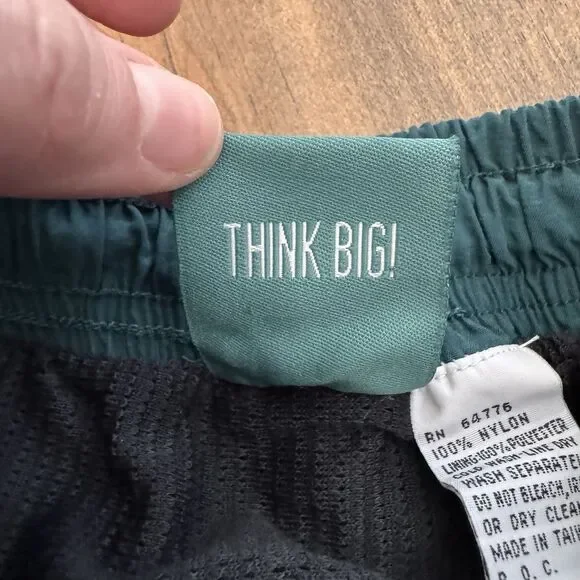 Vintage Big Dogs Swim Trunks, Green/Blue, Size Mens Small 1990s, 90s Pool Beach - Picture 5 of 9